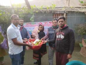 Food was distributed to lactating mothers