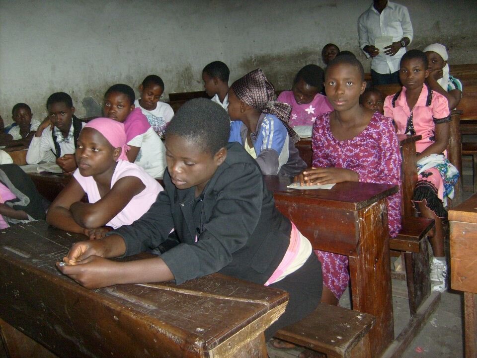 Picture of children while being at school