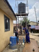 Solar powered borehole for Mpape community