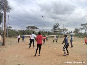 Sports day, volleyball