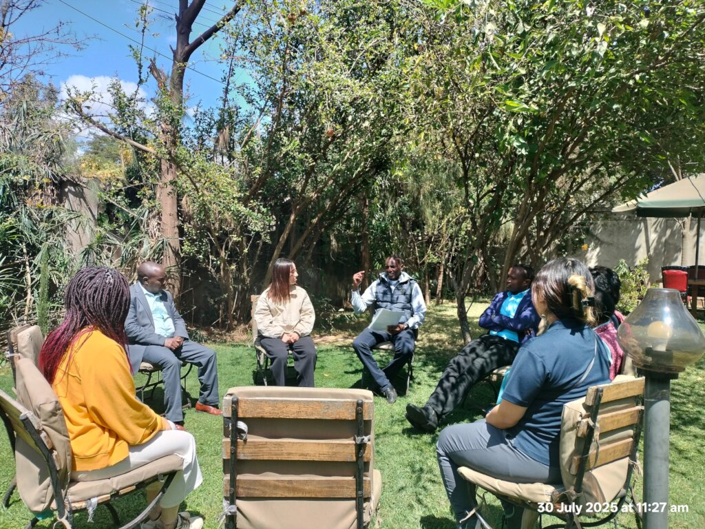 Day 3 during outdoor discussion