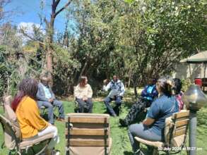 Day 3 during outdoor discussion