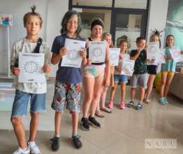 Spending their summer learning English