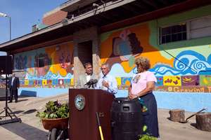 Mayor Emanuel with Erika Allen