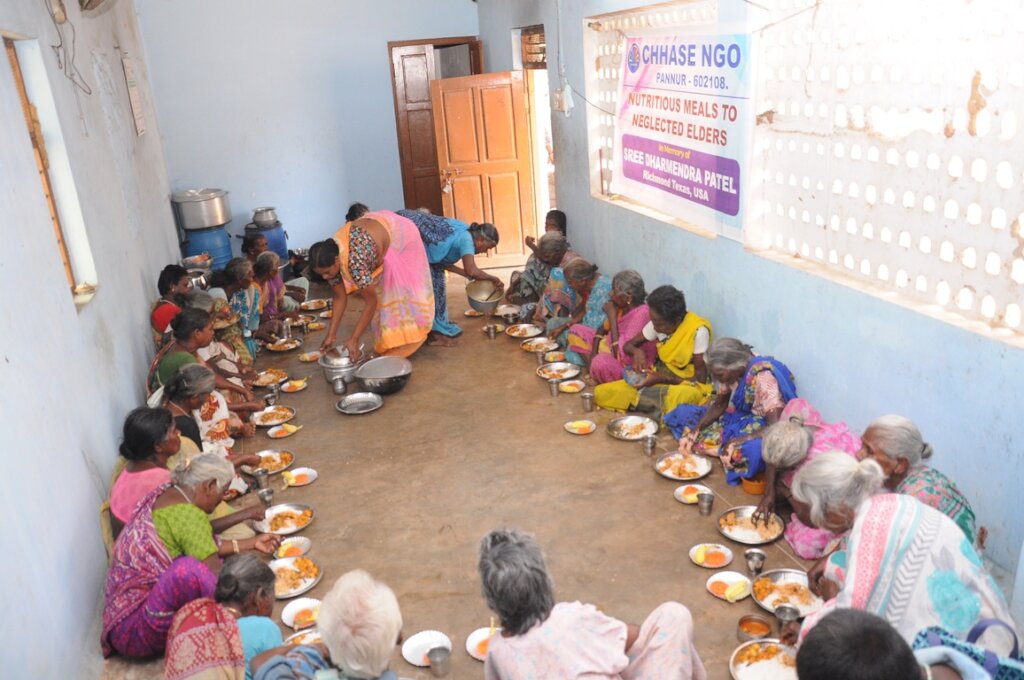 Food sponsorship for neglected old age persons