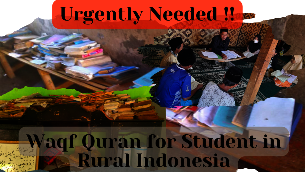 Waqf Quran for Student in Rural Indonesia