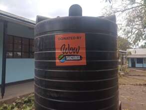 We donate water tanks