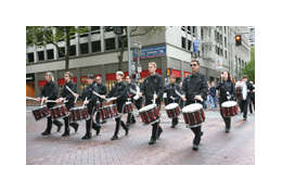 Drum corps leading AIDS Walk Portland 2012