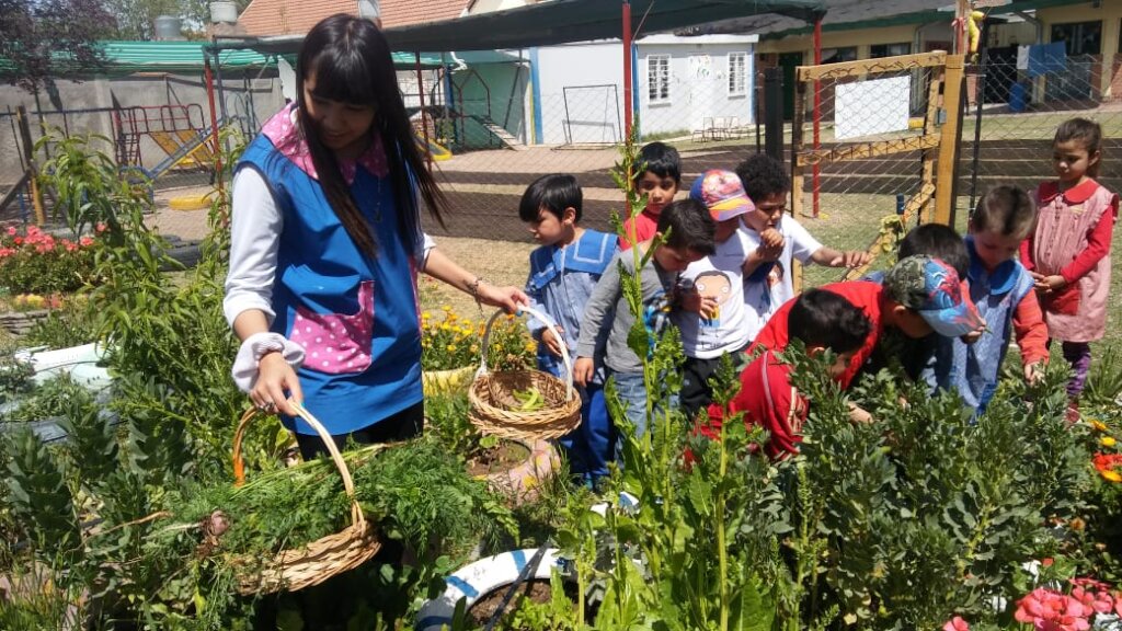 2,410 Children benefited with 10 Vegetable Gardens
