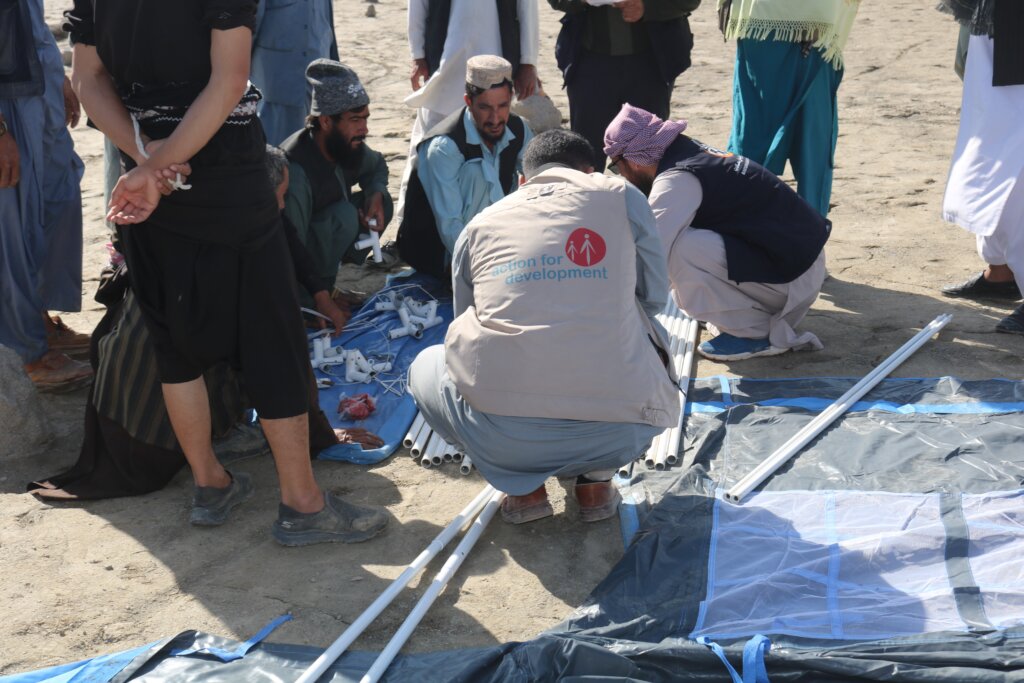 shelter set up