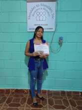 Yeimy with her diploma