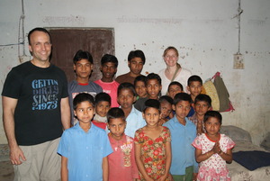 Bill and Kendel at orphange March 2013