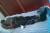 Emergency medical check for a volunteer in Uganda