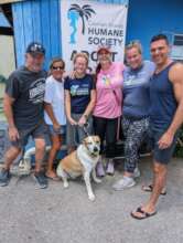 Axel getting ready to leave the shelter!