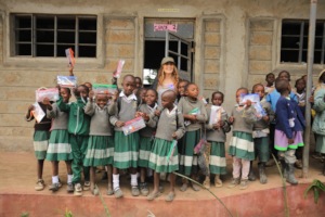 Pencil cases for each student at celebration