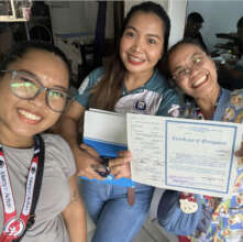 City Hall celebrating with Mercy In Action staff