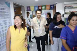 The mayor tours our birth center