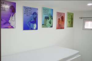 Health teachings as Art going up on the walls!