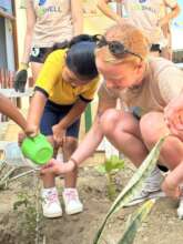 Planting day with Lobitos schoolchildren