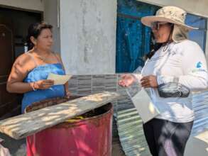 Home visits to those benefiting from biodigester