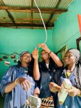 Solar mamas install lights at the birthing centre