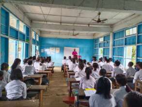 Students in school supported by Health & Hope