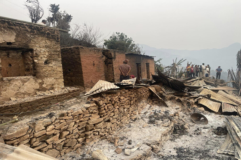 Help Three Fire-affected Families in Rural Nepal