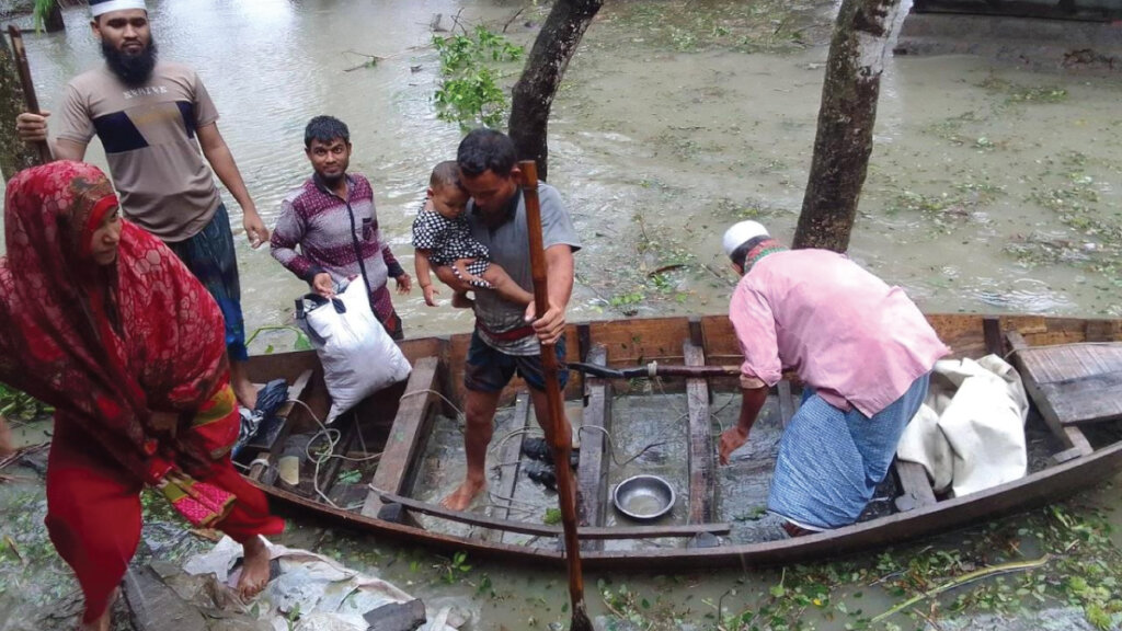 Relief and rehabilitation of cyclone victims