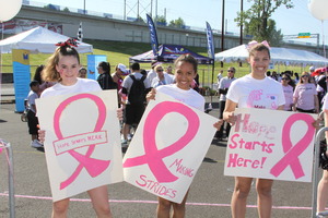 Volunteers show support