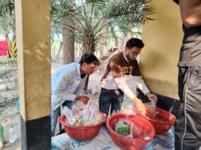 Nutritious food distribution preparation ongoing