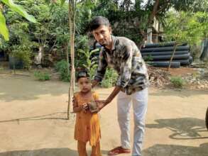 Child received his tree by GCO Volunteer