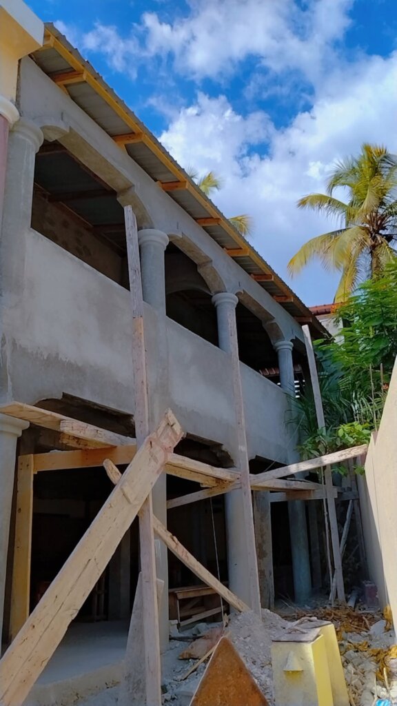 New classrooms in construction