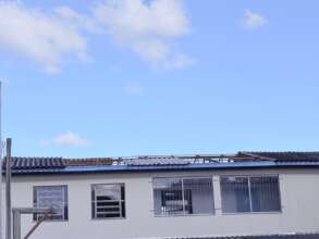 Escola atingida