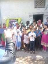 Students with their end of year awards