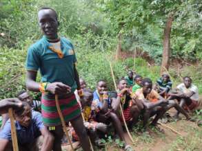 Pokot warrior herders at a peace outreach fora