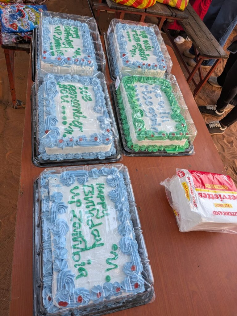 Cake makes it a party!