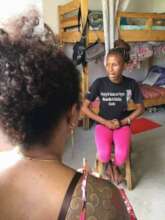 NiA student in her dorm at Tamatave University.