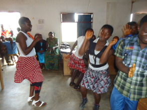 students dancing cameroon music