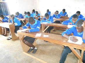 Students writing promotion exams