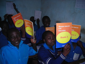 Year Two Children enjoying their New Text Books