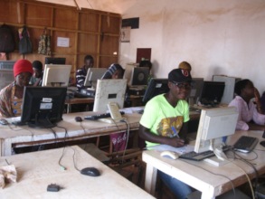 Students writing