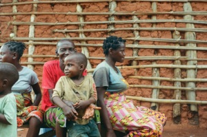 Family at the Sabuli Growing Garden