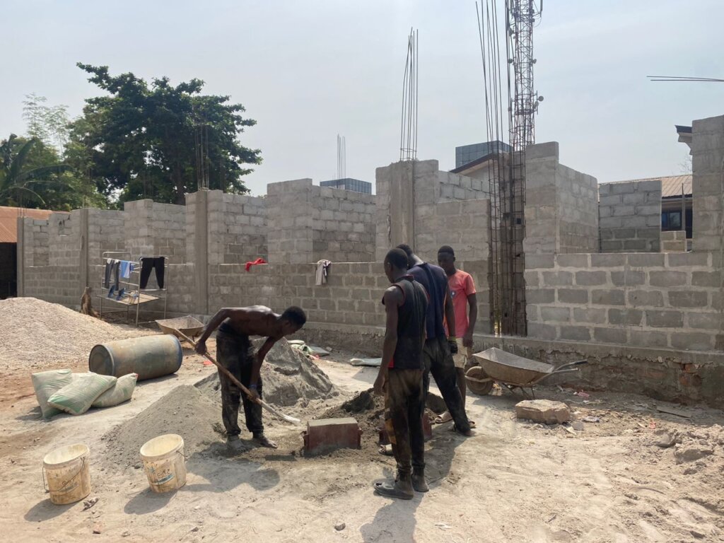 Works making brick cements