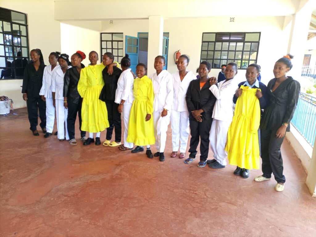 Neema Students with their Test Outfits