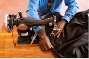 Learning how to sew at Neema