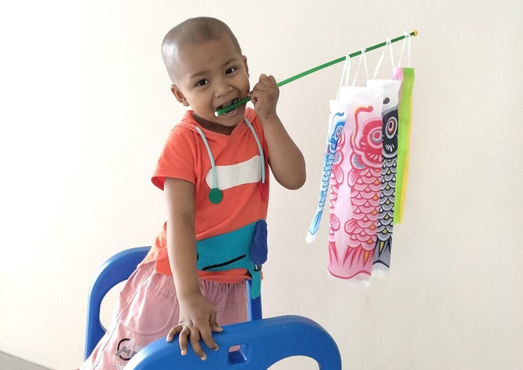 a five-year-old boy, Kibin