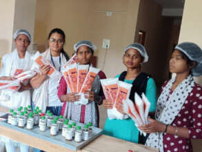 Making sanitary pads to improve menstrual hygiene