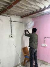 Painting & Electrical work at the shelter