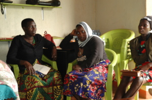 Farmer sharing ideas during the training