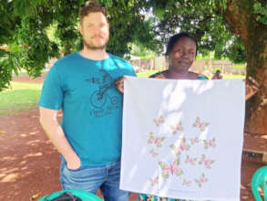 Peace Fellow Aaron with Nighty from WAW in Uganda